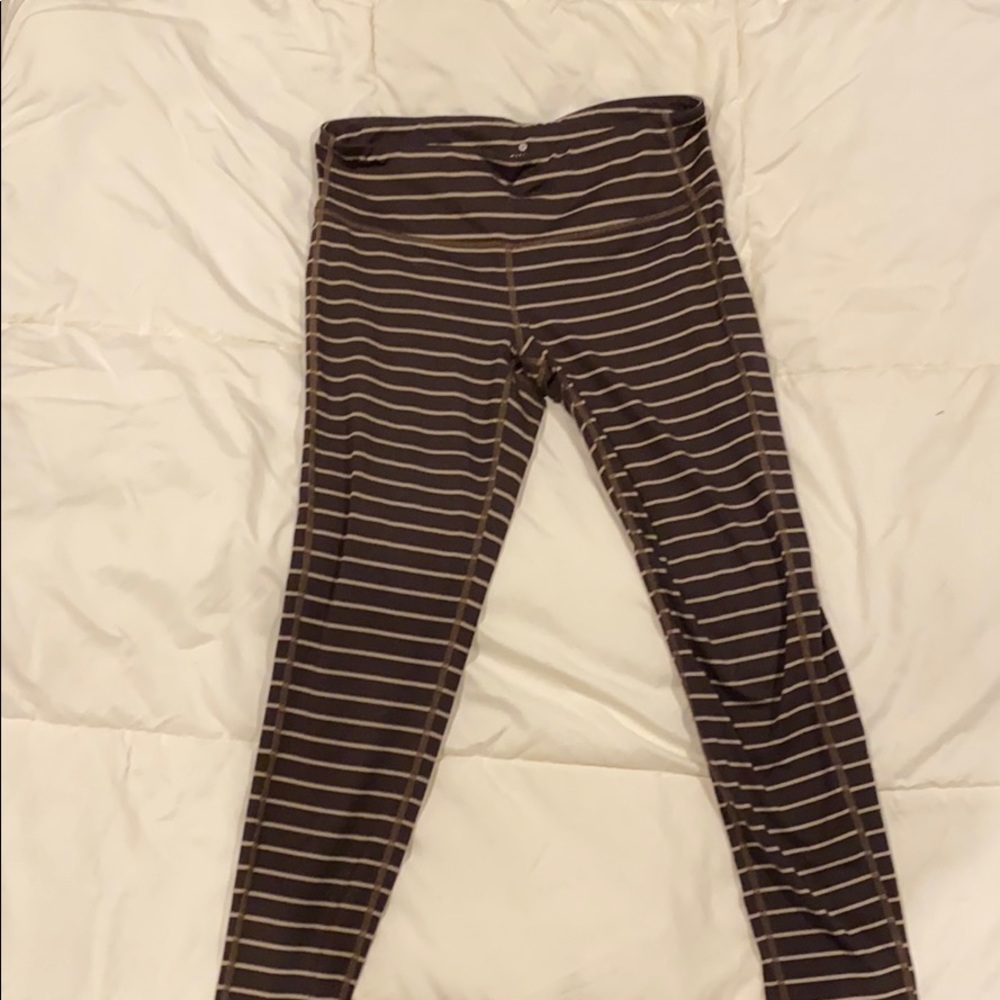 Striped Athleta Leggings